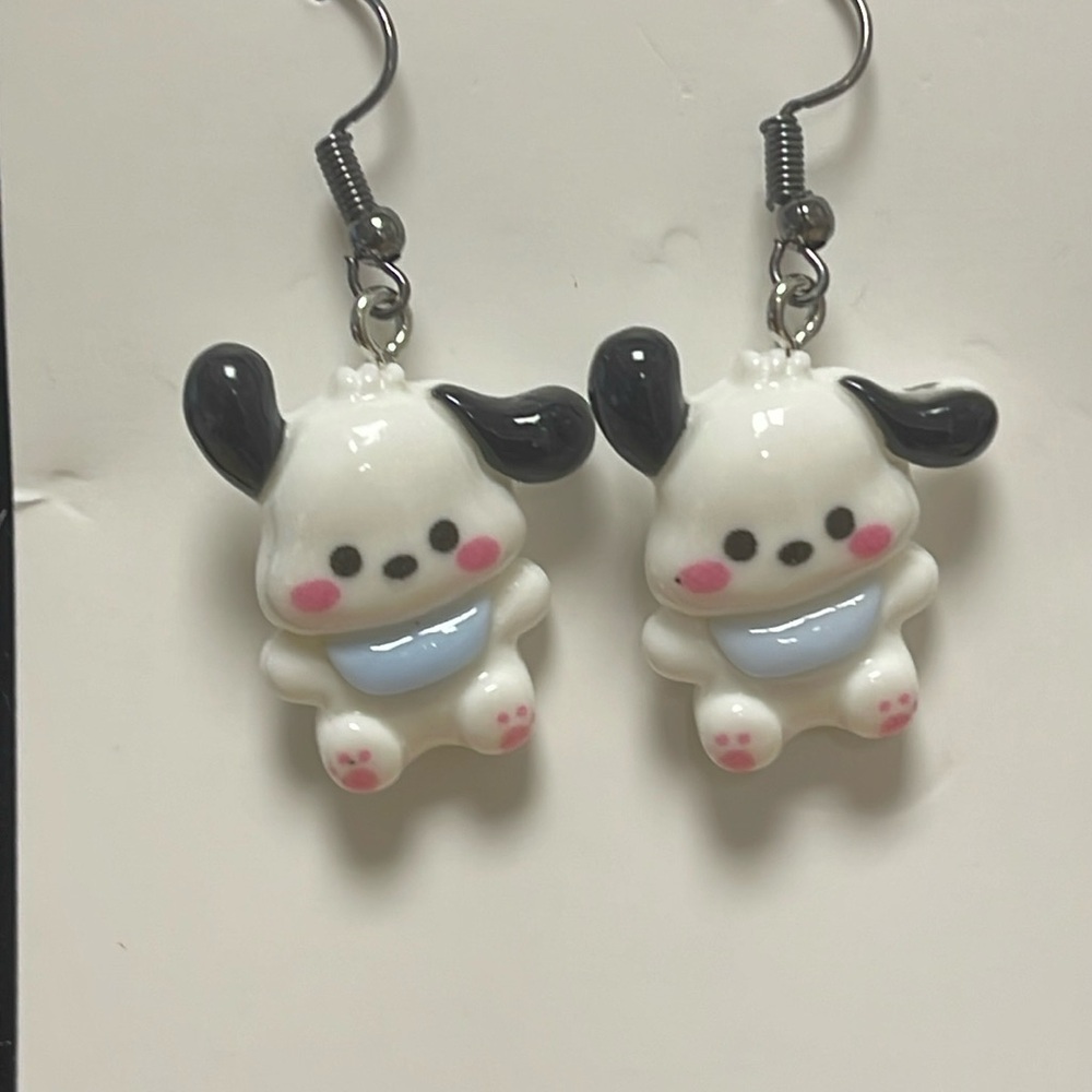 Pochacco Earrings - New Never Worn - Super Cute